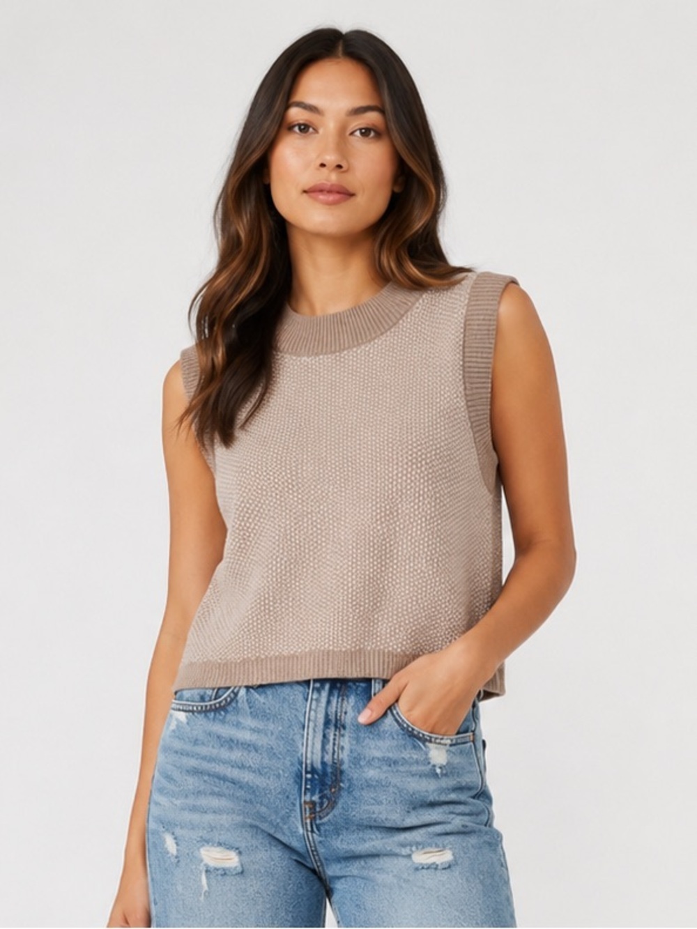 Rachel Zoe Sleeveless Knit Top – Size Large